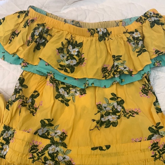 Matilda Jane off the shoulder yellow sundress, women's small - Picture 3 of 3